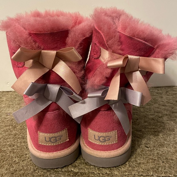 UGG Other - Ugg pink big bow boots toddler girls size 2